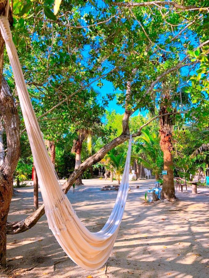 La Aldea Holbox Cabanas Y Camping Bagian luar foto