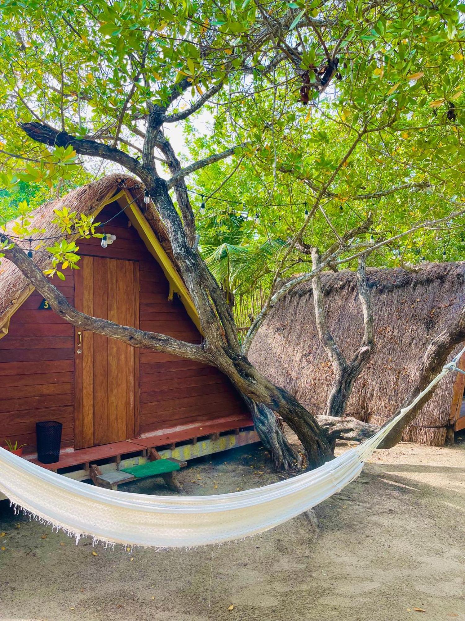 La Aldea Holbox Cabanas Y Camping Bagian luar foto